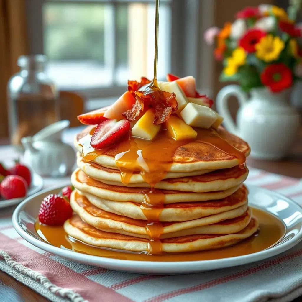 Essential Classic Pancake Toppings with Maple Syrup