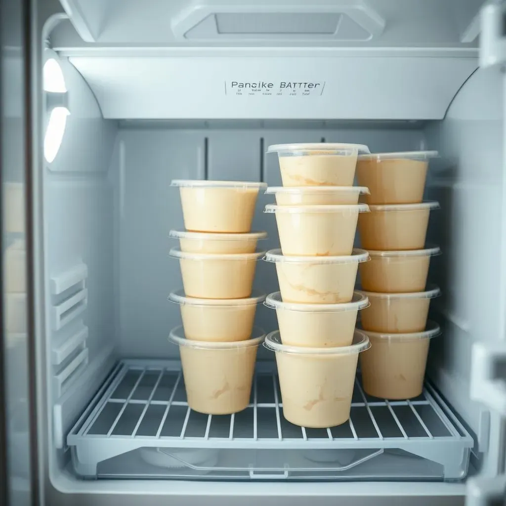 Freezing Pancake Batter in Small Containers for Convenience