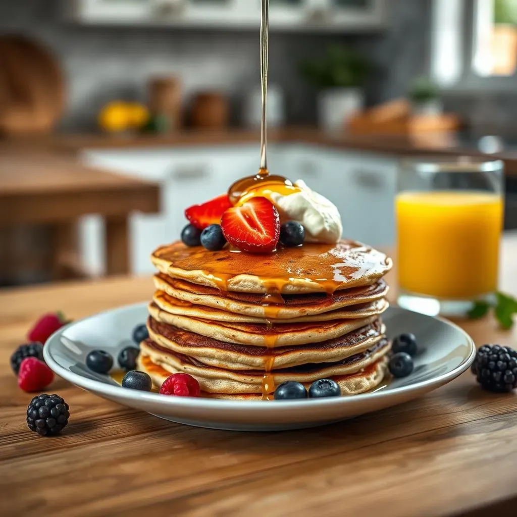 Easy high-protein pancake recipe with protein flour