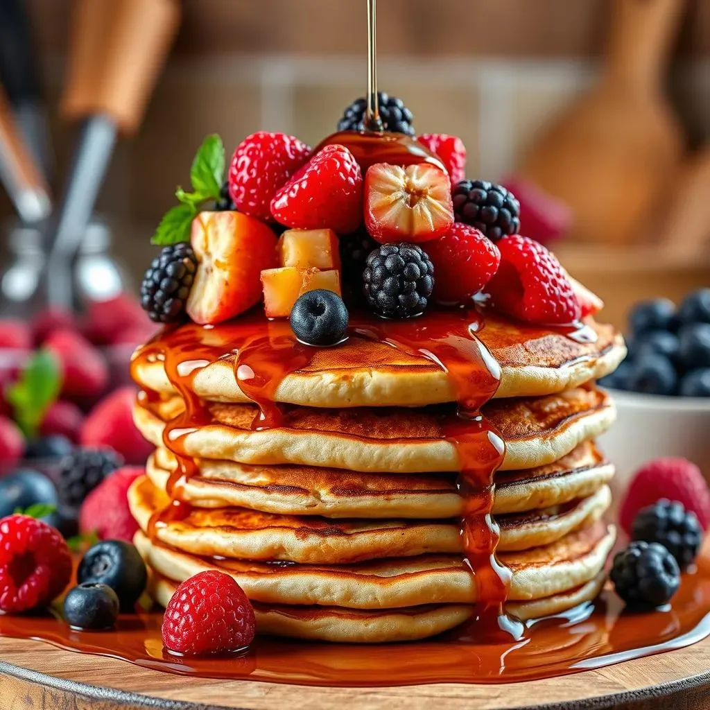 Perfecting the Vegan Pancake Recipe with Berries